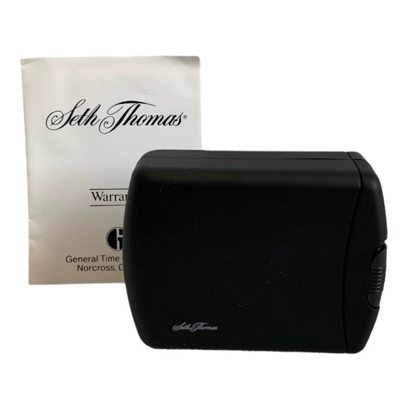 NIB Seth Thomas Clock Slidetime Watch Quartz Folding Travel Alarm Clock - Picture 2 of 5